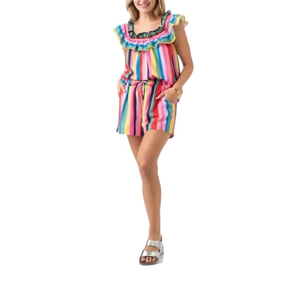 CROSBY by MOLLIE BURCH Vibrant Boardwalk Sara Short size M - Picture 2 of 11